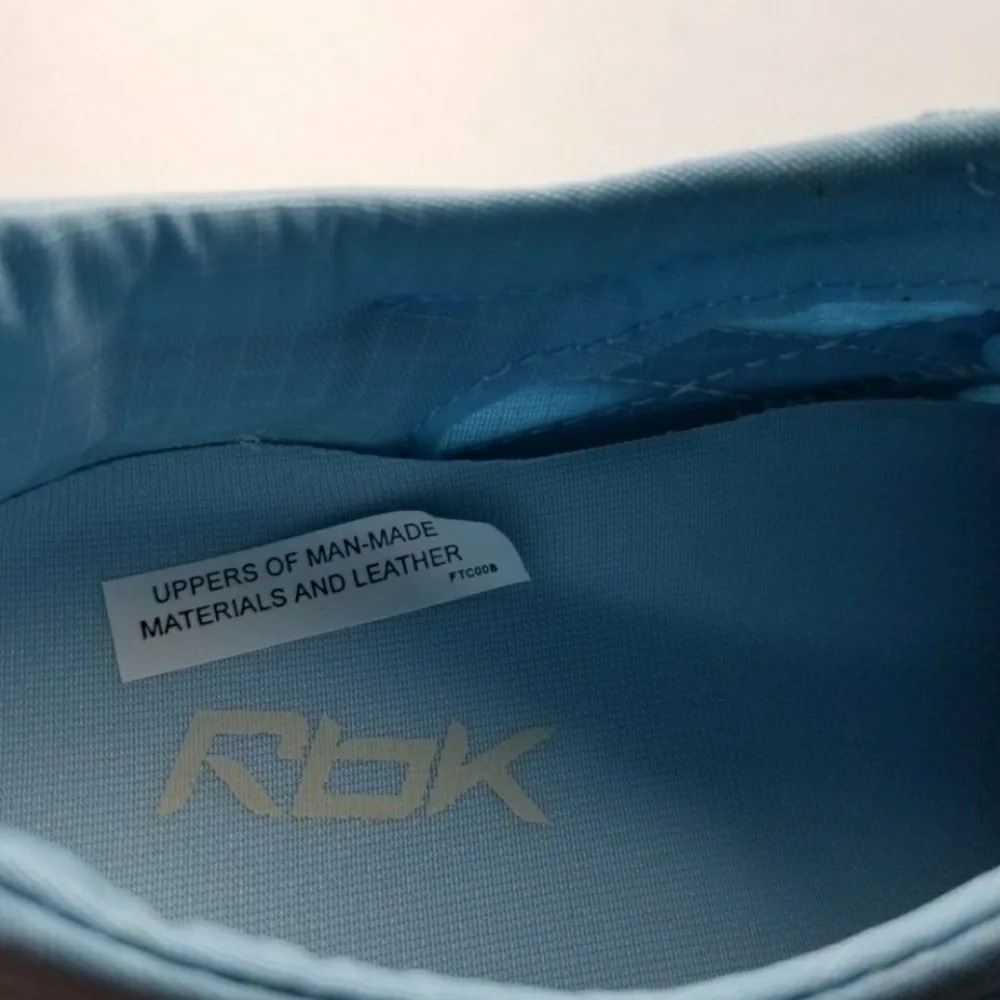 VTG Rbk Ballet Baby Blue Lace Ribbon Sneakers - Picture 10 of 11